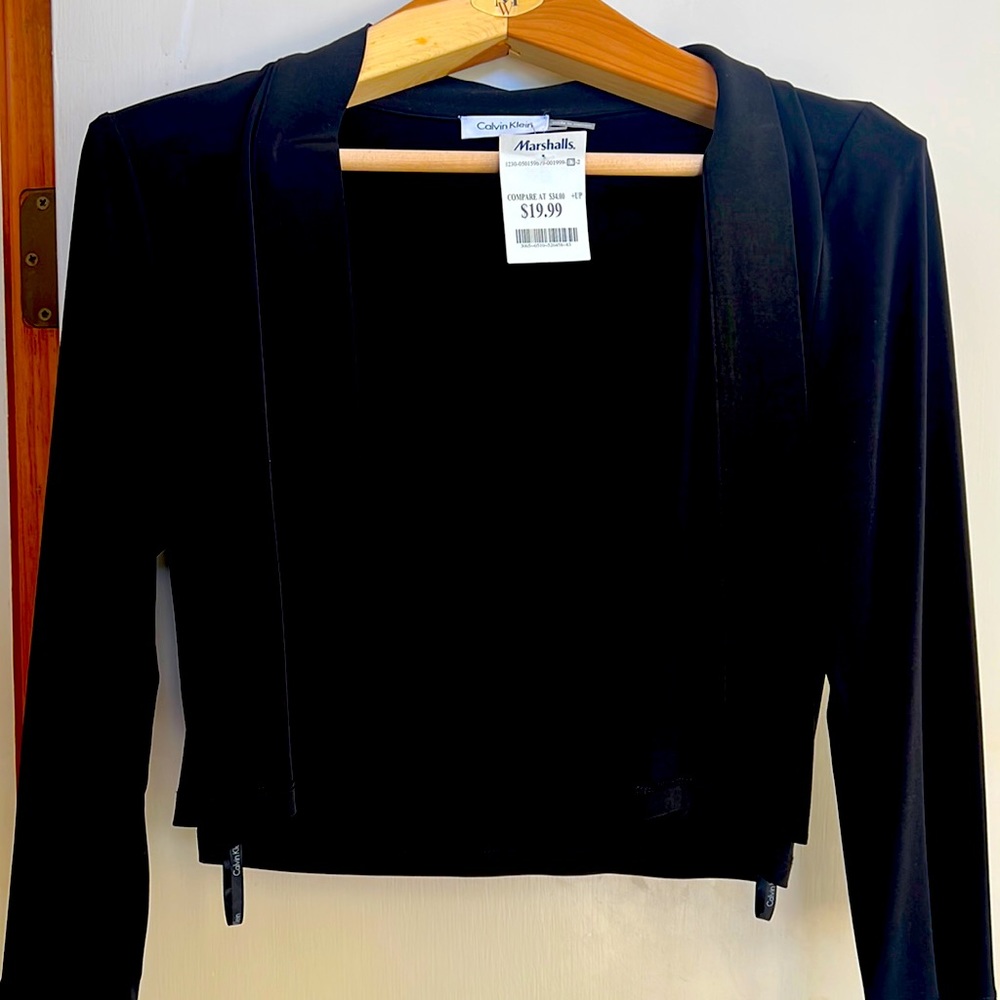 Black womens large short jacket